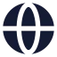Internet icon with solid sharp style