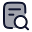 Investigation icon with duotone rounded style