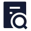 Investigation icon with solid sharp style