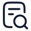 Investigation icon with stroke rounded style