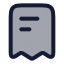 Invoice icon with duotone rounded style