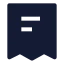 Invoice icon with solid sharp style
