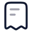Invoice icon with twotone rounded style