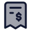 Invoice icon with duotone standard style