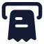 Invoice icon with solid standard style