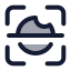 Irisscan icon with duotone standard style