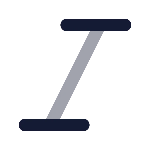 Italic Icon in Bulk Rounded style