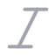 Italic icon with duotone rounded style