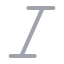 Italic icon with duotone standard style
