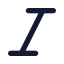 Italic icon with solid standard style