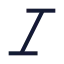 Italic icon with stroke sharp style