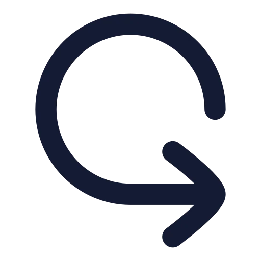 Iteration Ccw Icon in Solid Rounded style