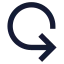 Iterationccw icon with solid sharp style