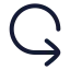 Iterationccw icon with stroke rounded style