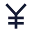 Japaneseyen icon with solid sharp style