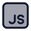 Javascript icon with duotone standard style