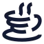 Java icon with solid sharp style