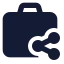 Jobshare icon with solid standard style