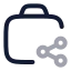 Jobshare icon with twotone rounded style