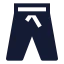 Joggerpants icon with solid sharp style