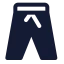 Joggerpants icon with solid standard style