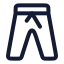 Joggerpants icon with stroke rounded style