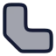 Joinbevel icon with duotone rounded style