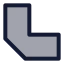 Joinbevel icon with duotone standard style