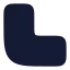 Joinround icon with solid rounded style