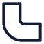 Joinround icon with stroke standard style