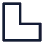 Joinstraight icon with stroke standard style