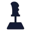 Joystick icon with solid sharp style