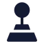 Joystick icon with solid sharp style