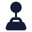 Joystick icon with solid standard style