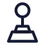 Joystick icon with stroke sharp style