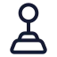Joystick icon with stroke standard style