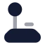 Joystick icon with bulk rounded style