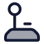 Joystick icon with duotone standard style