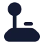 Joystick icon with solid standard style