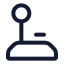 Joystick icon with stroke standard style