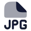 Jpg icon with bulk rounded style