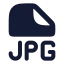 Jpg icon with solid rounded style