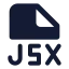 Jsx icon with solid standard style