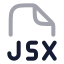 Jsx icon with twotone rounded style