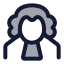 Judge icon with duotone standard style