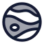 Jupiter icon with duotone rounded style