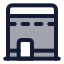 Kaaba icon with duotone rounded style
