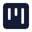 Kanban icon with solid standard style