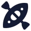 Kayak icon with solid standard style