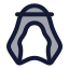 Keffiyeh icon with duotone rounded style